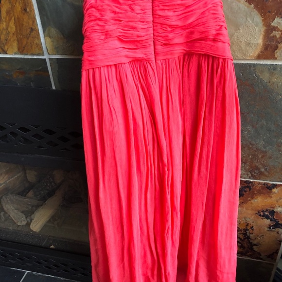Sz 8 J.crew melon strapless dress - Picture 3 of 4